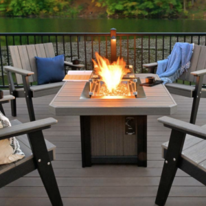 Lumen Gas Fire Table Fire pit patio tables